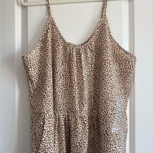 Leopard Print Strapless jumpsuit, size XXL